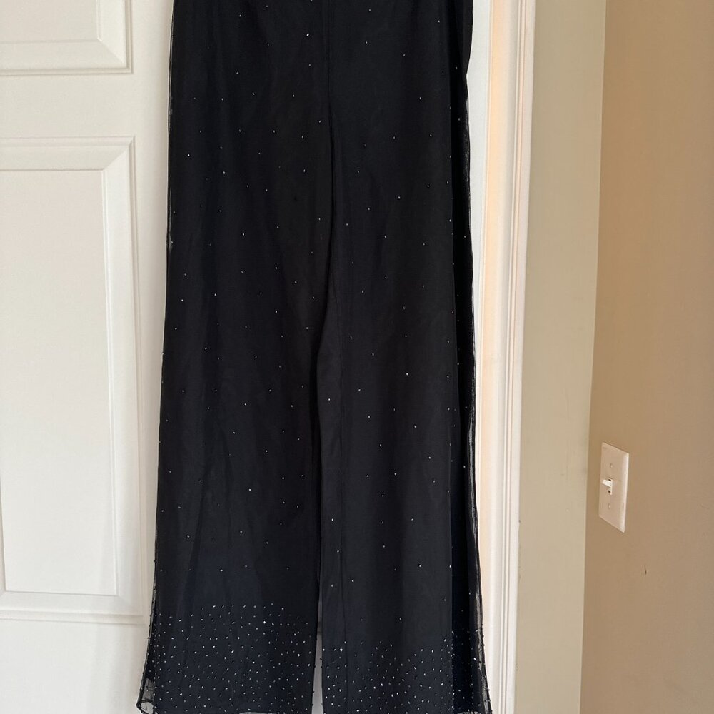 ann taylor black cocktail pants sz4